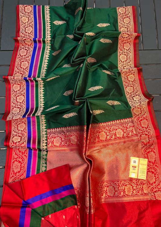 Pure Handloom Katan Silk Saree