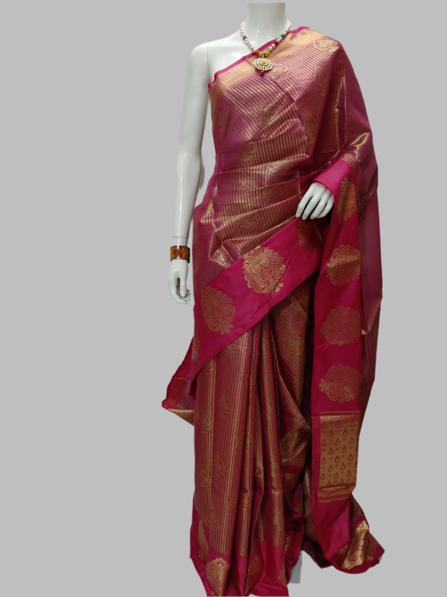 Banarasi Silk Skirt Design Saree With Unstitched Blouse