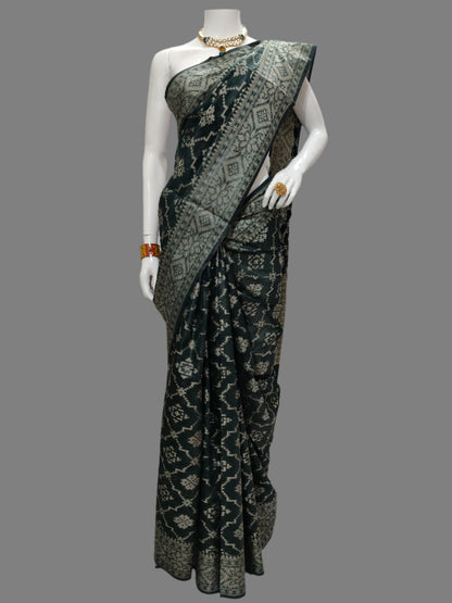 Banarasi Cotton Silk Saree With Unstitched Blouse