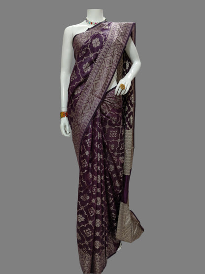 Banarasi Cotton Silk Saree With Unstitched Blouse