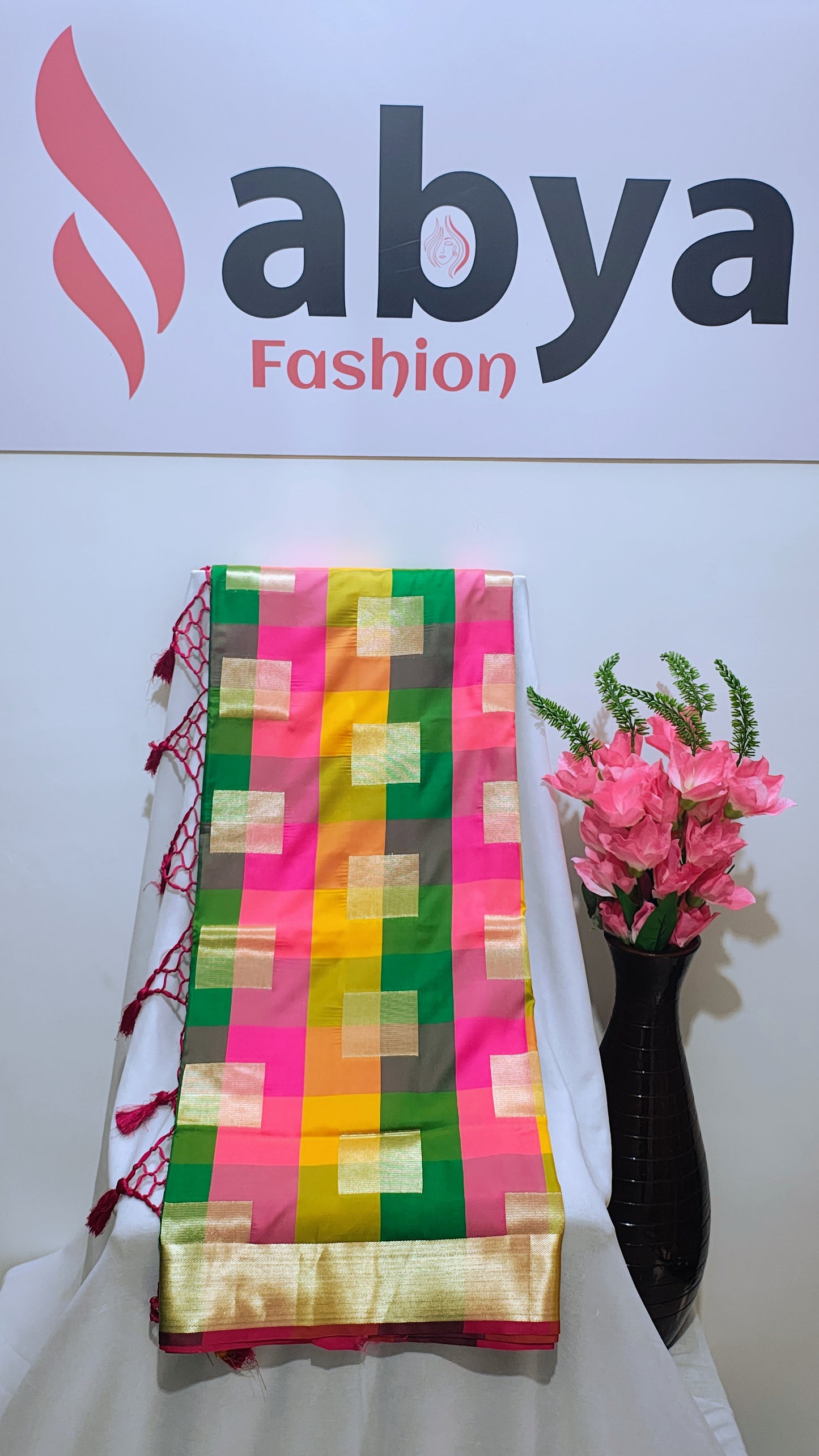 Katan Silk Banarasi Saree With Alwar Weaving