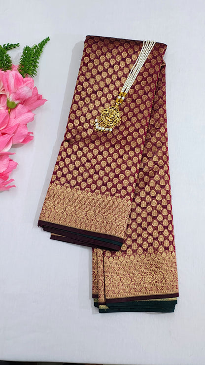 Banarasi Silk Saree With Unstitched Blouse