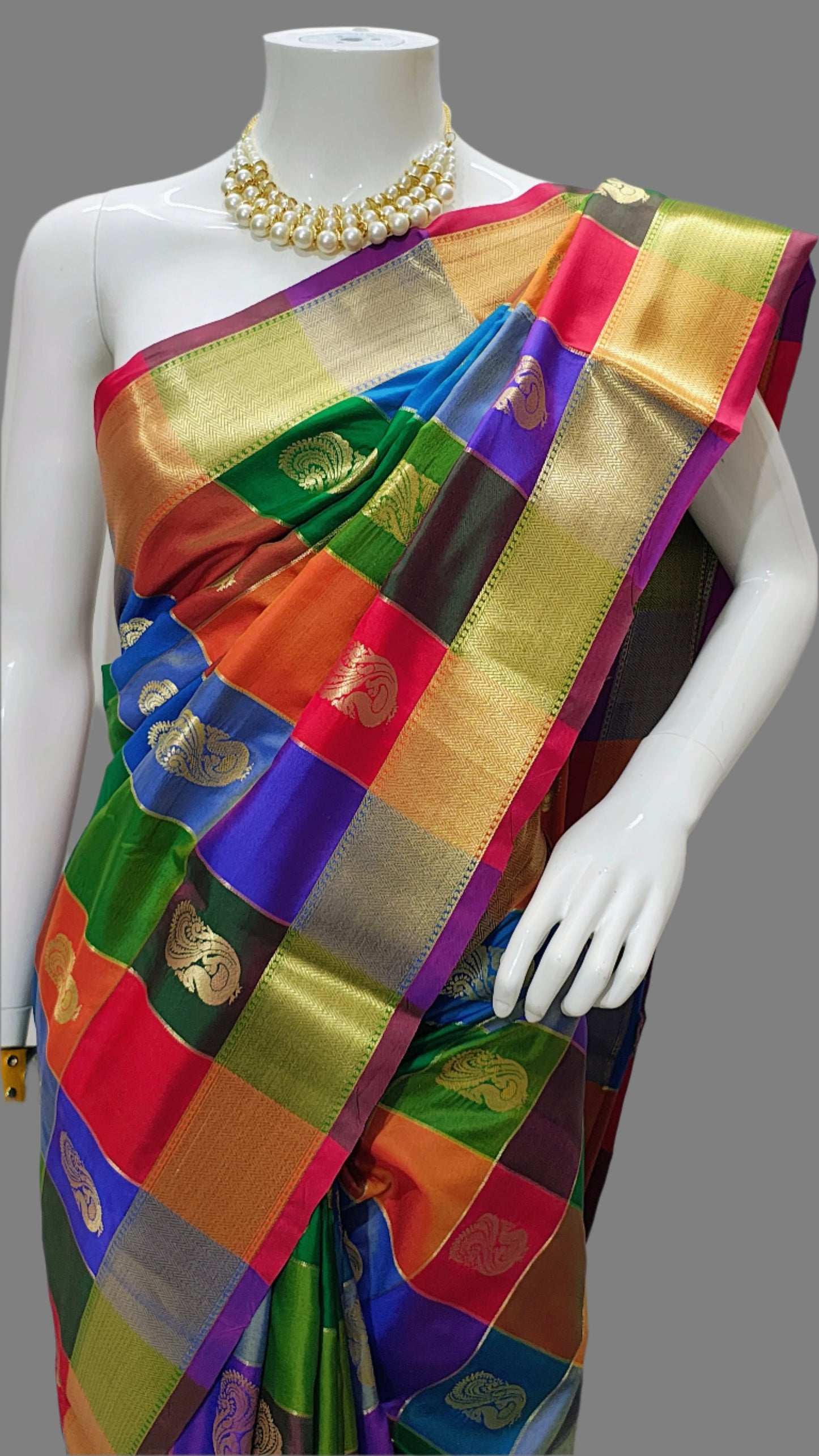 Katan Silk Alwar Weaving Banarasi Saree