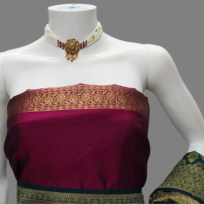 Banarasi Silk Saree With Unstitched Blouse