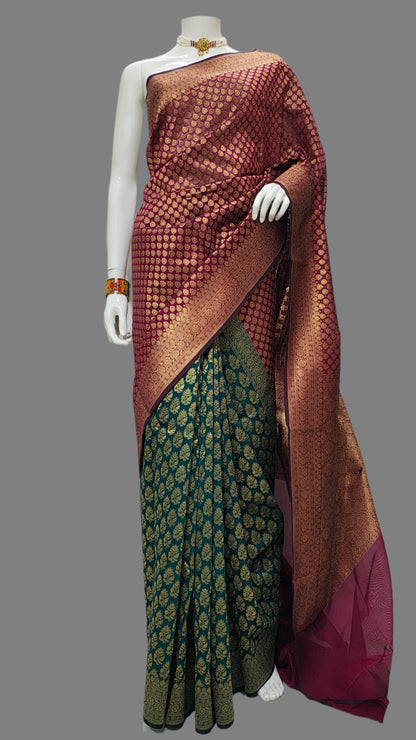 Banarasi Silk Saree With Unstitched Blouse